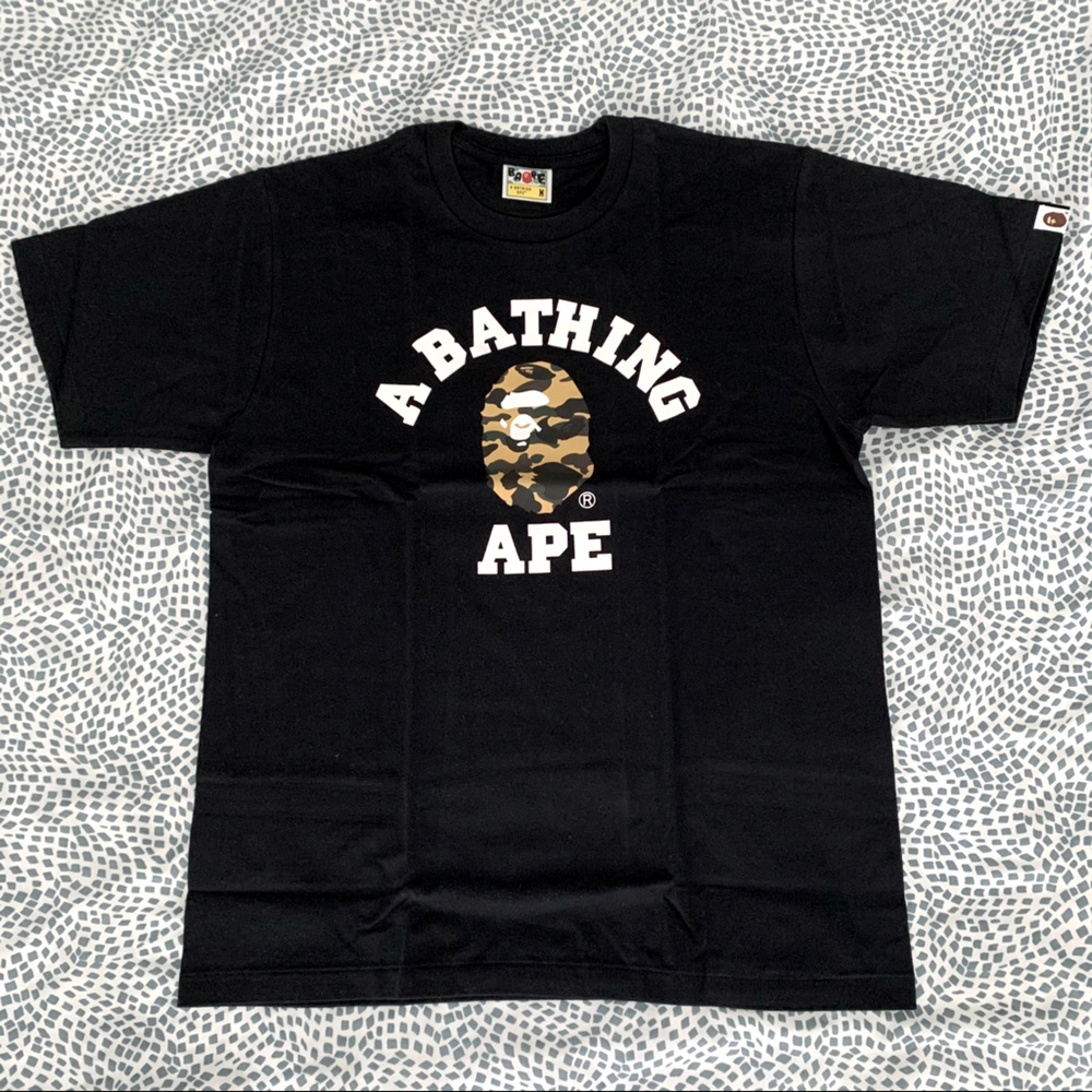 BAPE | College Tee Black